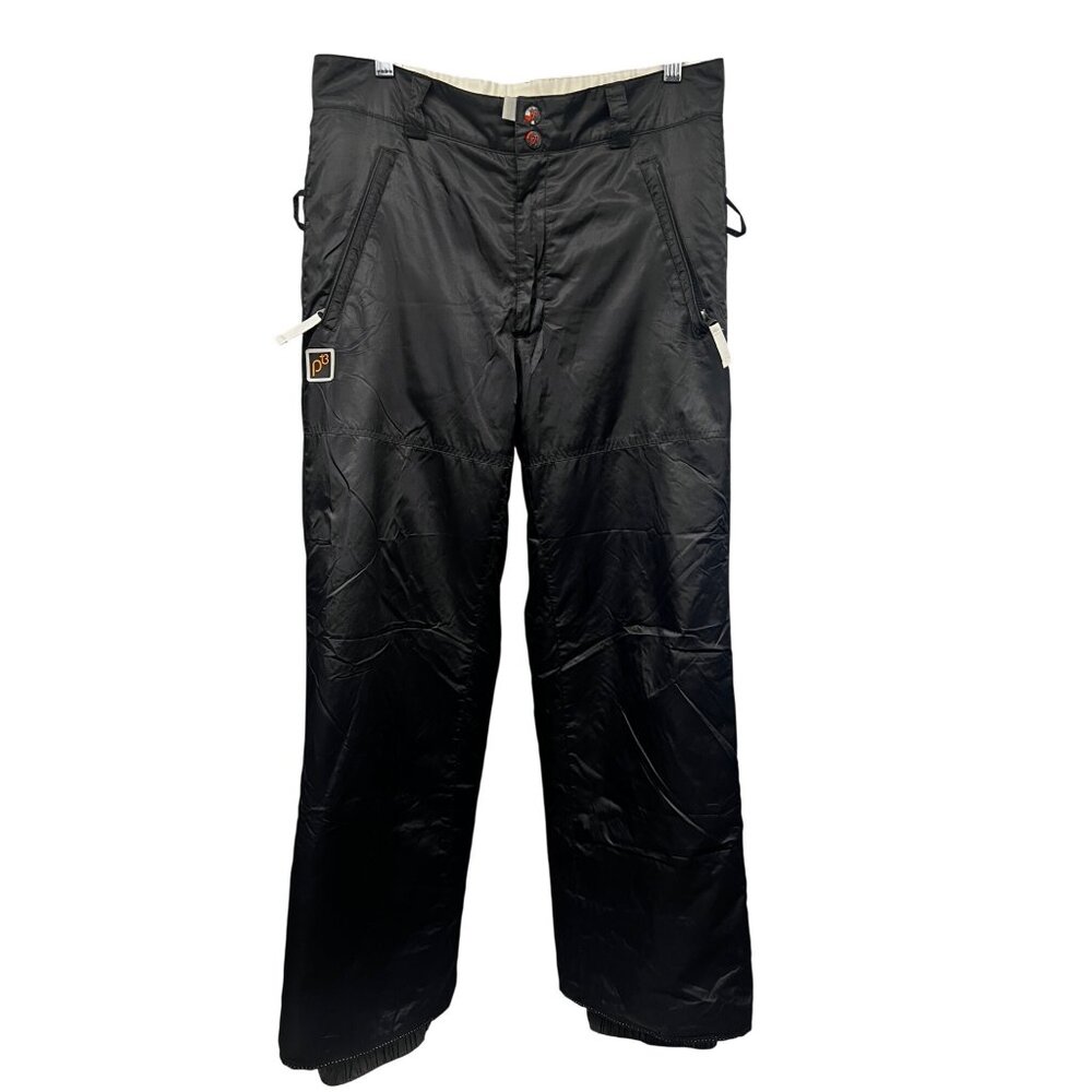 Burton Vintage Black Lined Ski Snowboard Pants 32x29 Pockets Stretch Softshell